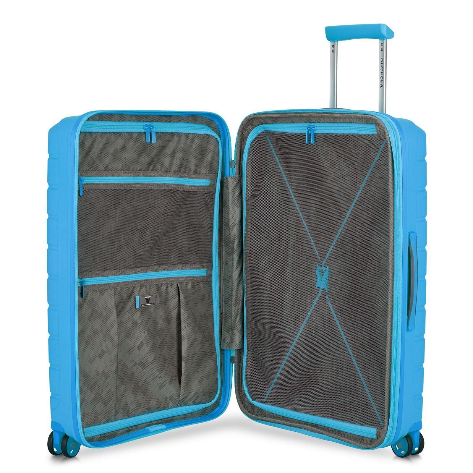 RONCATO MALETA MEDIANA MODELO BUTTERFLY AZUL CIELO - Imagen 3